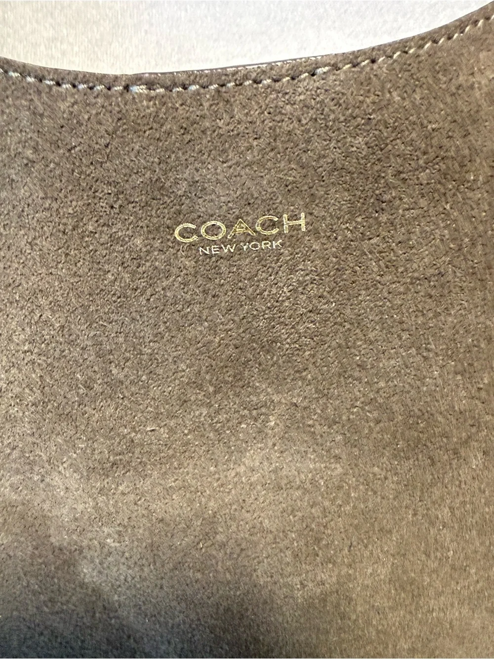 Coach Brooklyn Suede Small Shoulder Bag β Olive Green β NWT - Picture 5 of 15